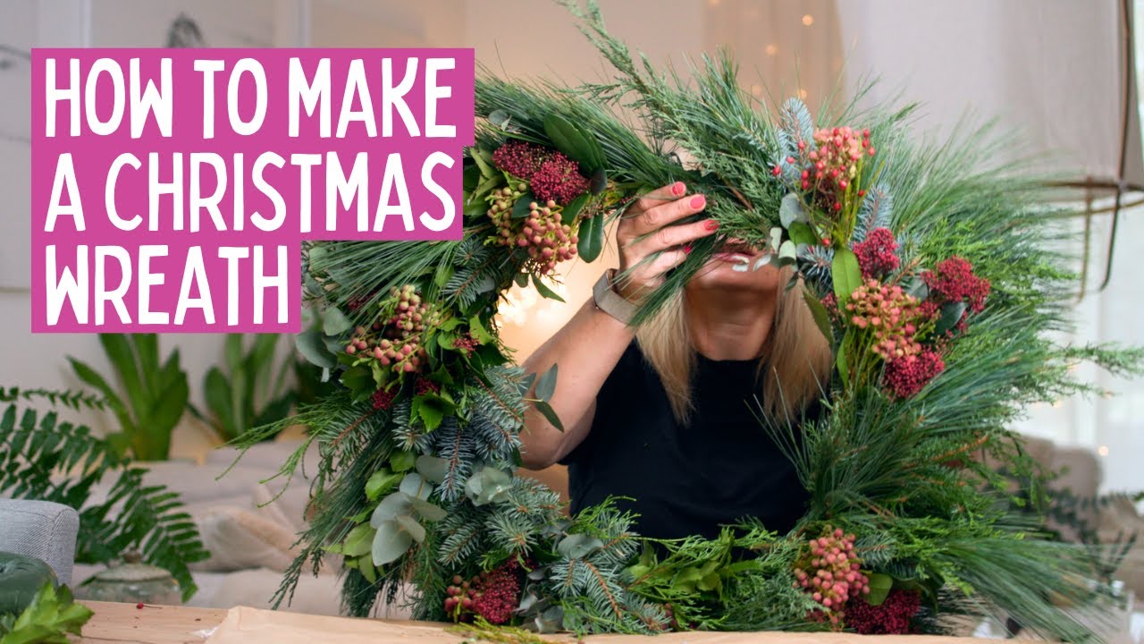 DIY Christmas Wreath Tutorial with Marta: Garden Evergreens on a Budget