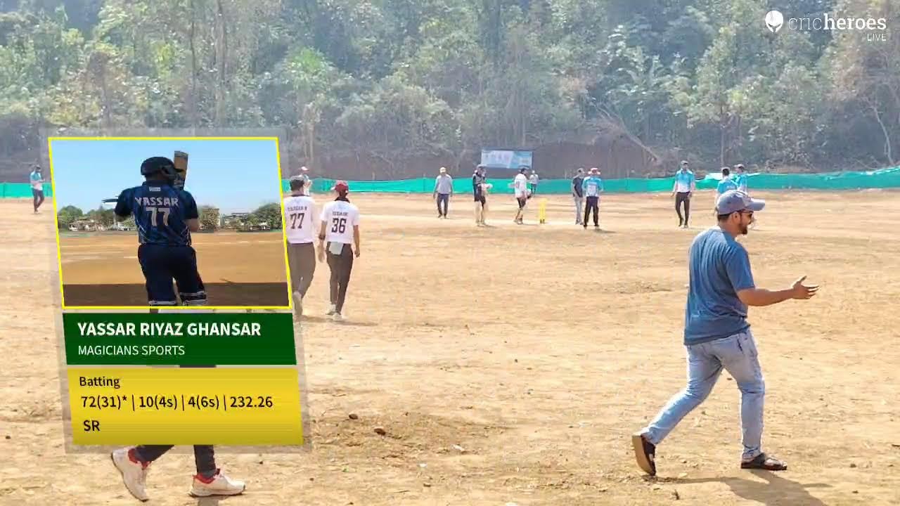 AR SAKHROL vs Magicians Sports live cricket match | GPL 8 (Replica) By GCC live - Nadgaon Ground Khe