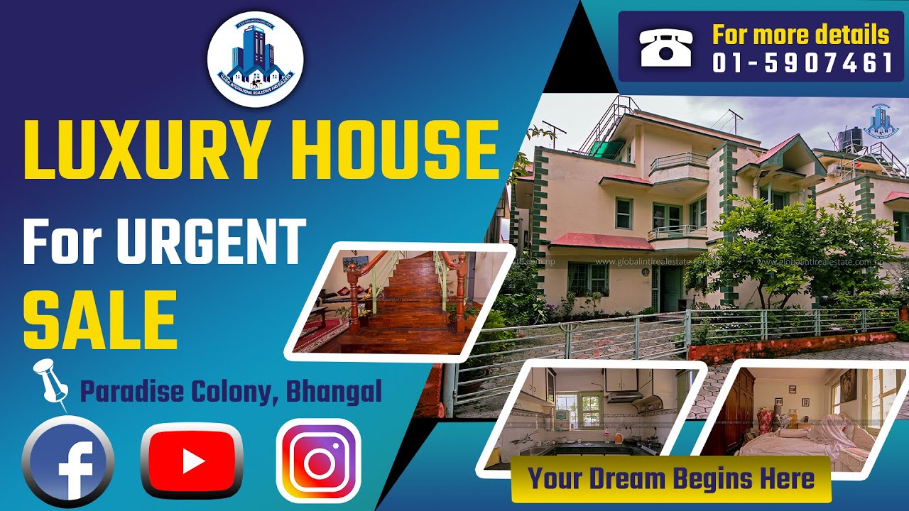 House For Sale in Paradise Colony,Bhangal,Budhanilkantha,Kathmandu| Global International Real Estate