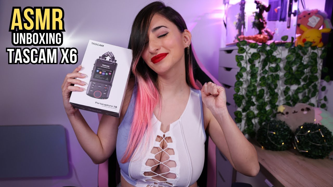 АСМР РАСПАКОВКА НОВОГО МИКРО 🤩 [Tascam X6] | Постукивание и тихая речь 🎤