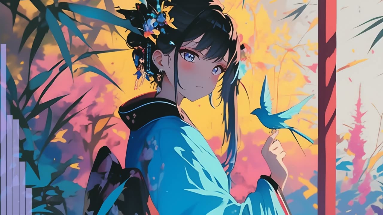 Dusk in the Pale Moon | Lo-fi Japanese Lounge Music with Piano and Koto