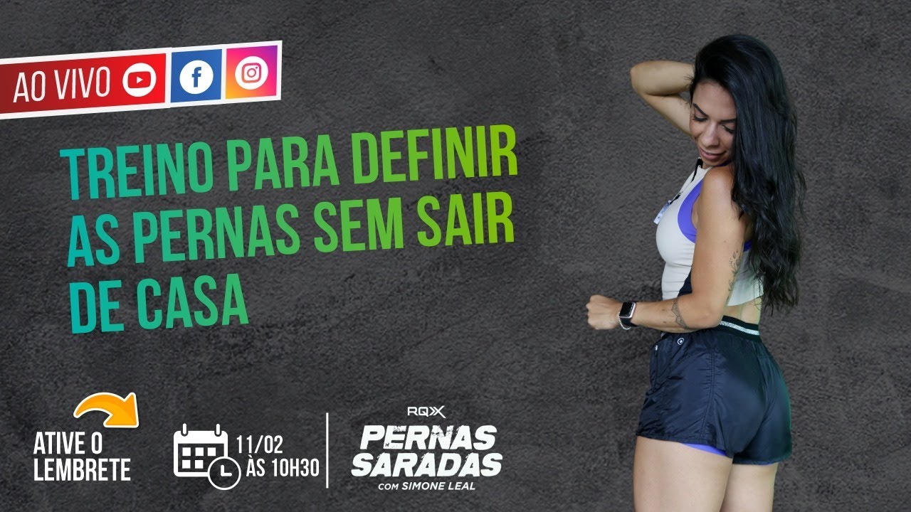Pernas Definidas sem Sair de Casa| Com Simone Leal