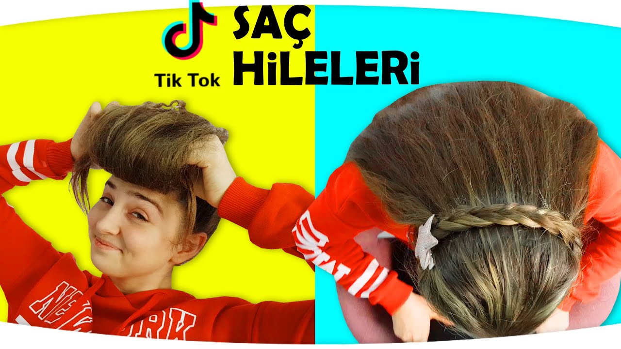 VİRAL OLMUŞ TikTok SAÇ HİLELERİNİ DENEDİK #2 || #TikTok #viralTikTok #TikTokHair