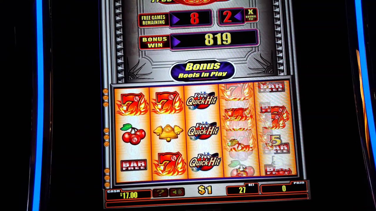 Quick Hit Platinum Hand Pay $27 Spin Bonus 32 Free Games Retrigger