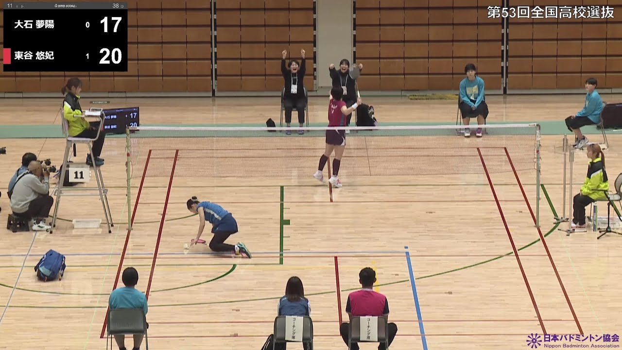 【高校選抜2025】個人対抗_女子シングルス準決勝｜大石夢陽（ふたば未来学園・福島県）vs 東谷悠妃（青森山田・青森県）