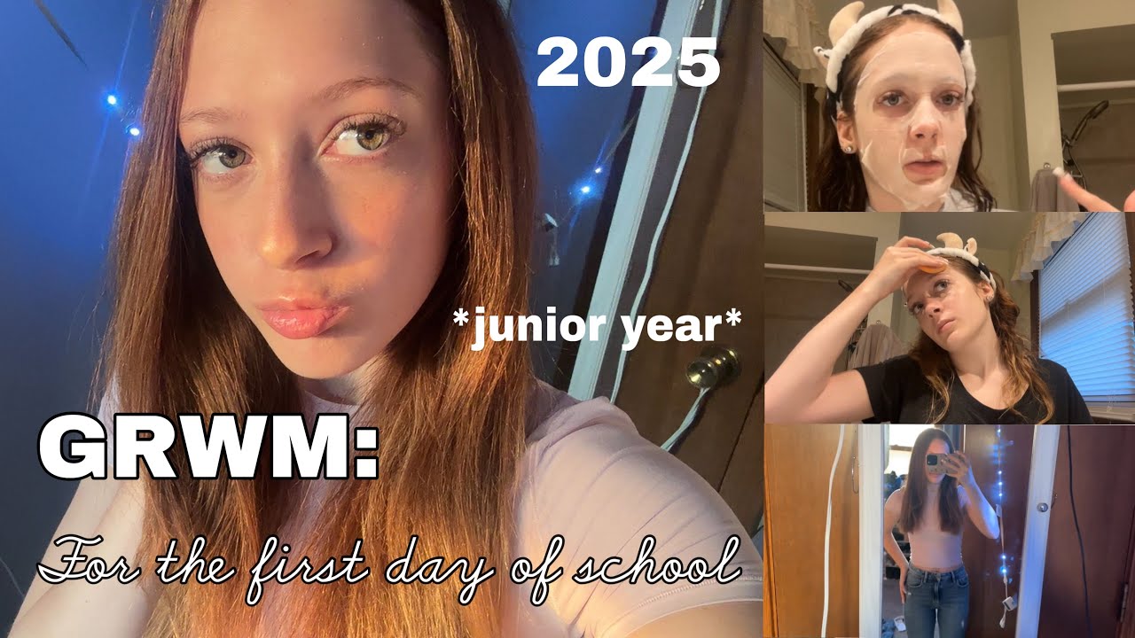 GRWM to go back to school 2025 | Night Prep Routine + Morning Routine (junior year)