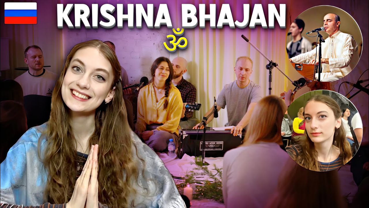 Visiting Kirtan in Russia 🇷🇺 Hare Krishna chanting | ISCKON 🕉️ Hinduism in Russia