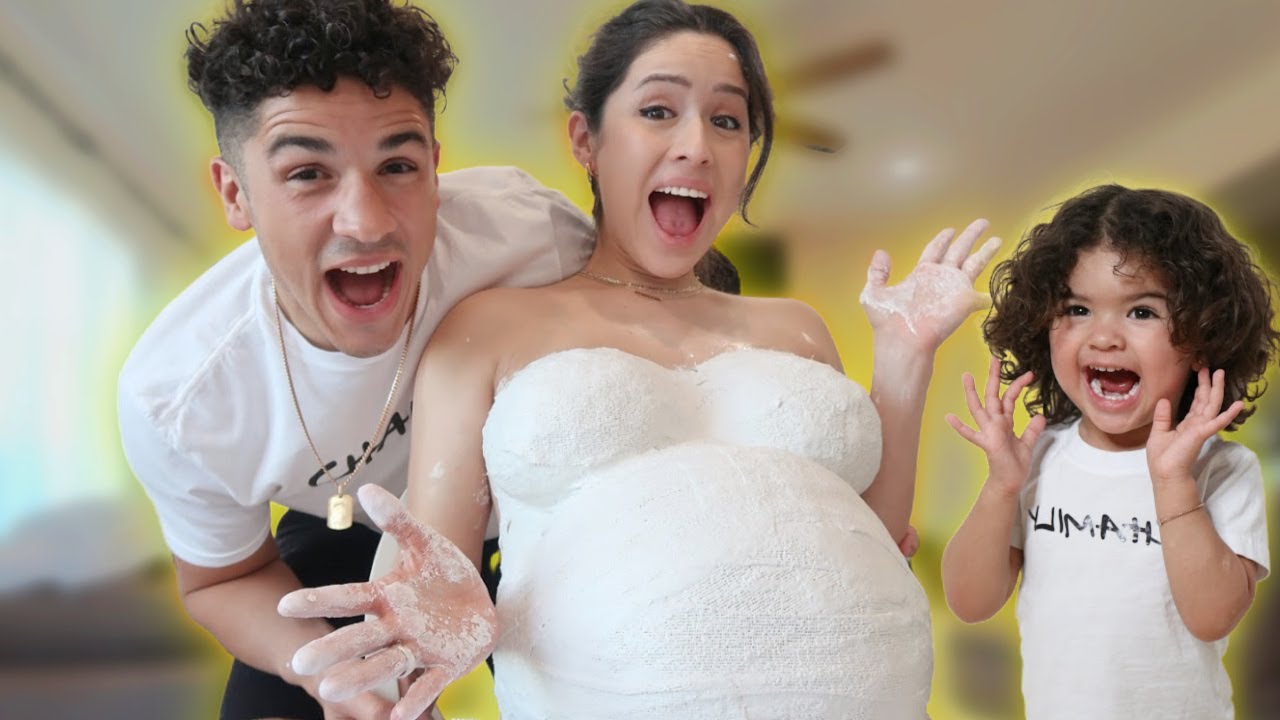 We made a PREGNANCY BELLY CAST for Baby N!!!