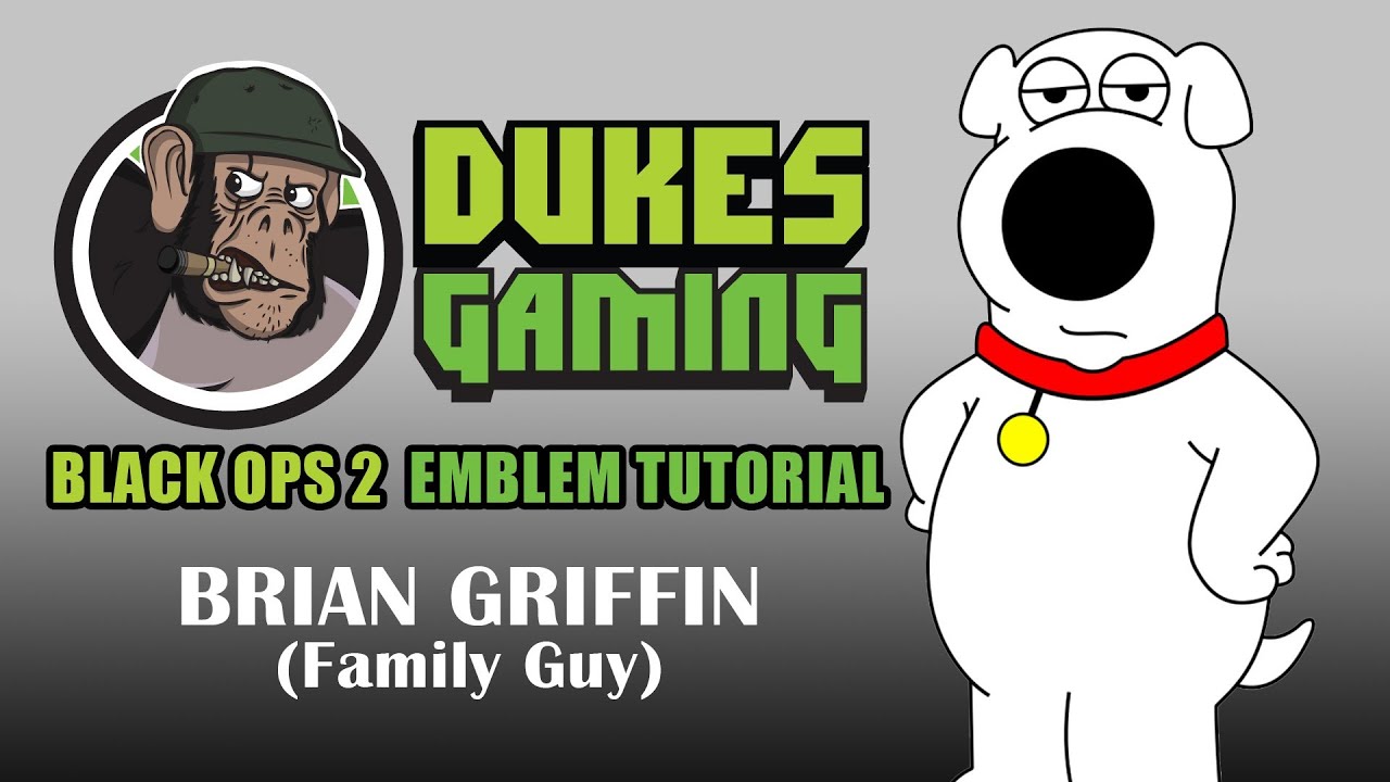 Black Ops 2 Emblem Tutorial - Brian Griffin (Family Guy)