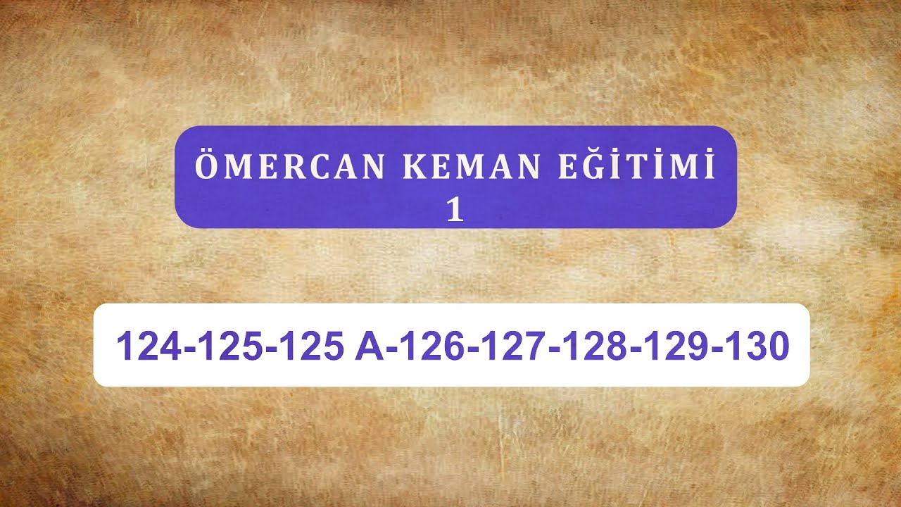 Ömercan 1 124 125 125 A 126 127 128 129 130