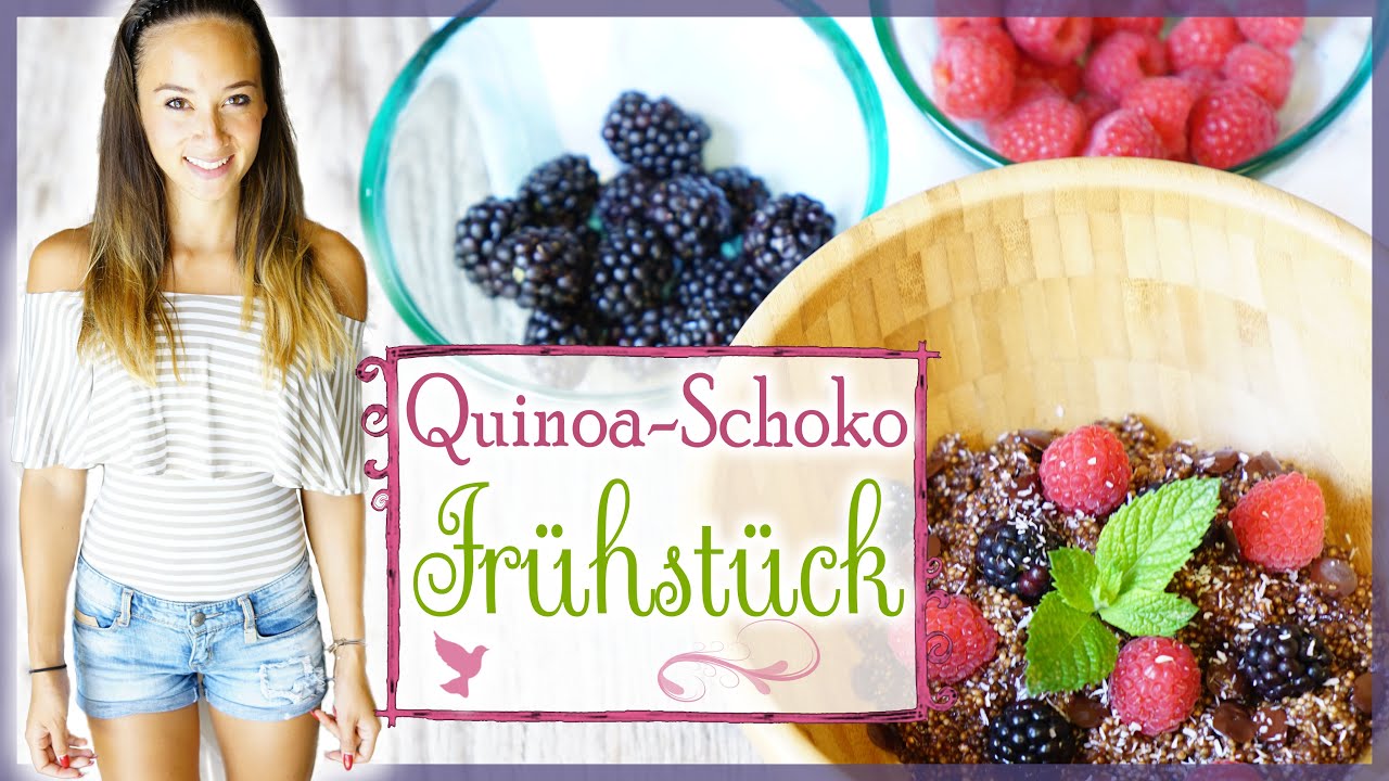 Gesundes Frühstück zum Abnehmen - Quinoa Bowl - veganes Rezept - Fit in den Tag starten