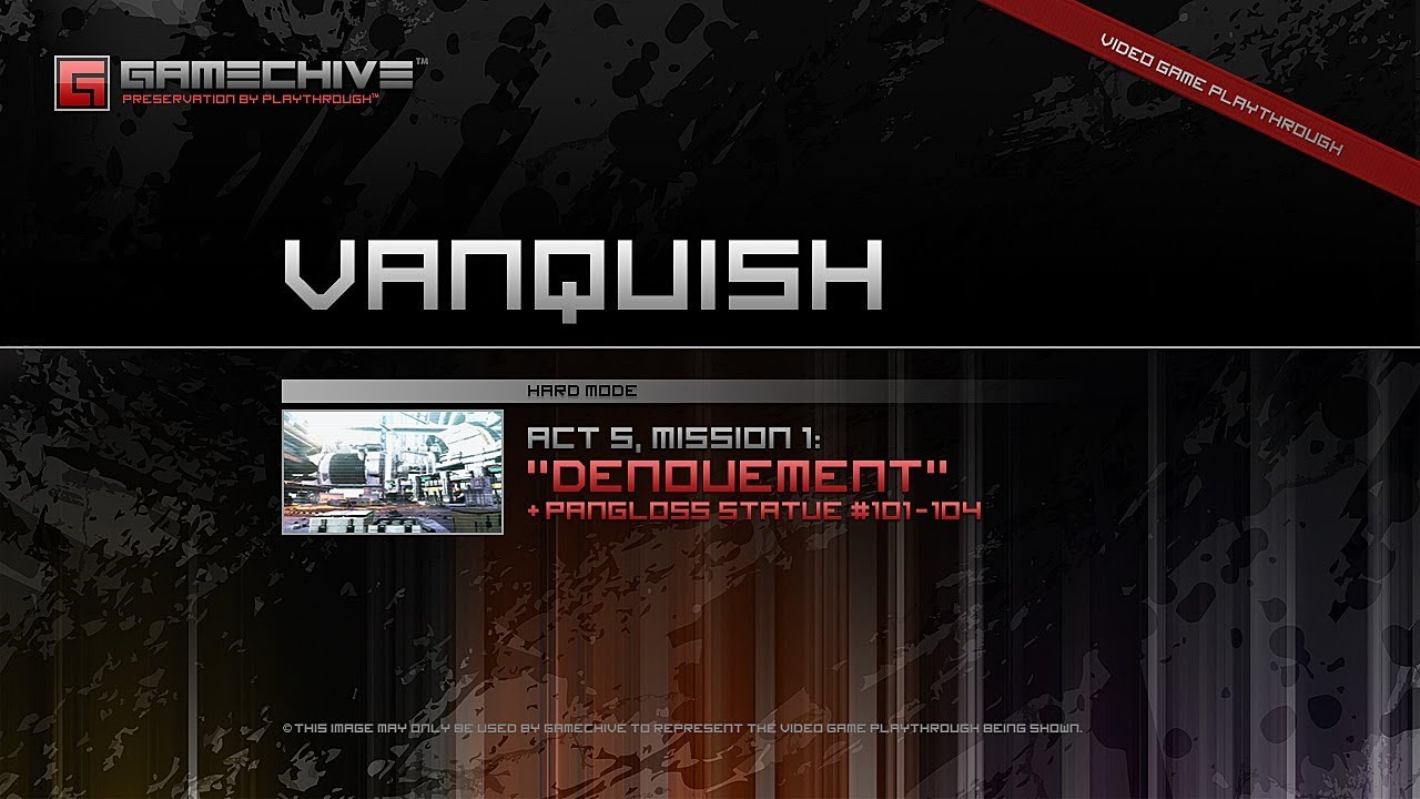 Vanquish (PS3) Gamechive (Act 5, Mission 1: Denouement, PS 101-104, 