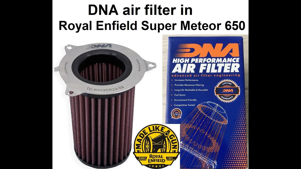 DNA air filter assembly in Royal Enfield Super Meteor 650 [2023]