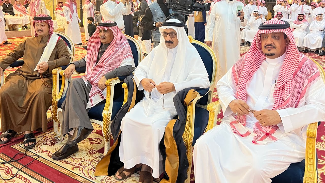 محاورة علي السالمي - علي العبسي- ضيف الله العمري-مرضي العمري قصر الديوان الرياض حفل( الحصنة) بني شهر