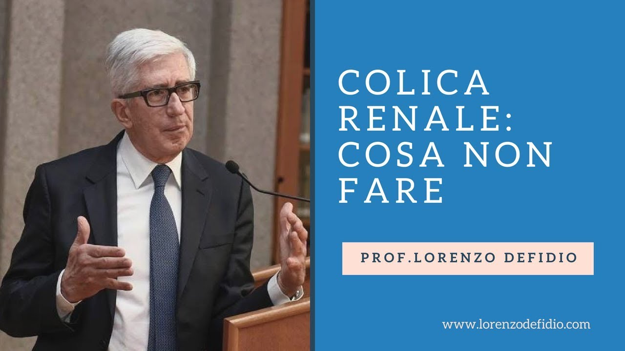 Colica renale: cosa non fare