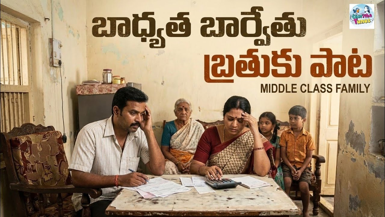 మధ్యతరగతి జీవితం Song | Anji Mamidi | | Cheritha Tunes | #middleclasssong #familysong #middleclass