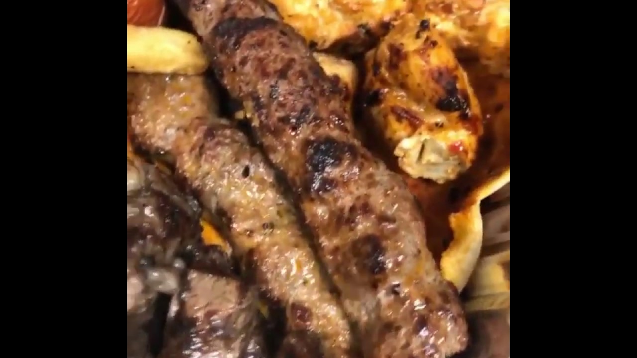 Mouth watering Syrian BBQ  platter