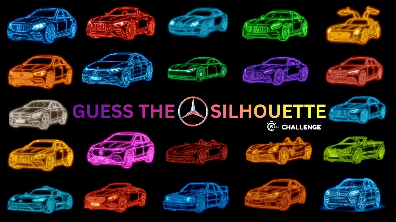 How Many Mercedes Models Can You Recognise From Just the Shape?