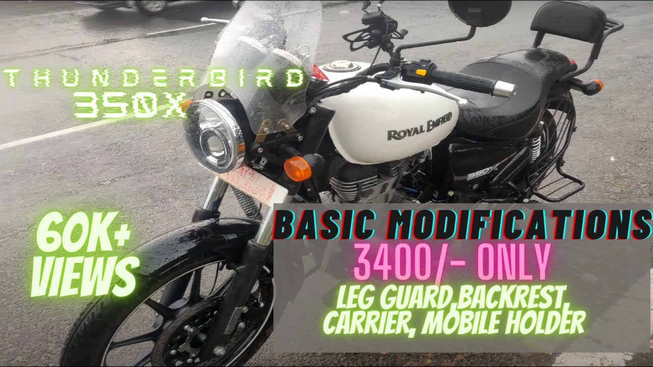 Royal Enfield Thunderbird 350X | Must Have Modifications in 3400/- | Karol Bagh | Delhi |Carrier etc