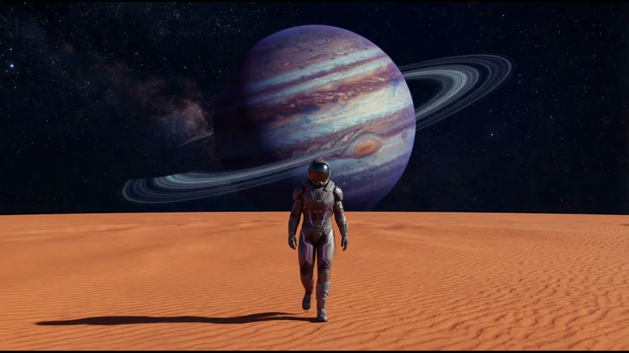 Endless Walk on an Alien Planet 🌌 8 Hours Deep Space Ambience for Focus & Relaxation