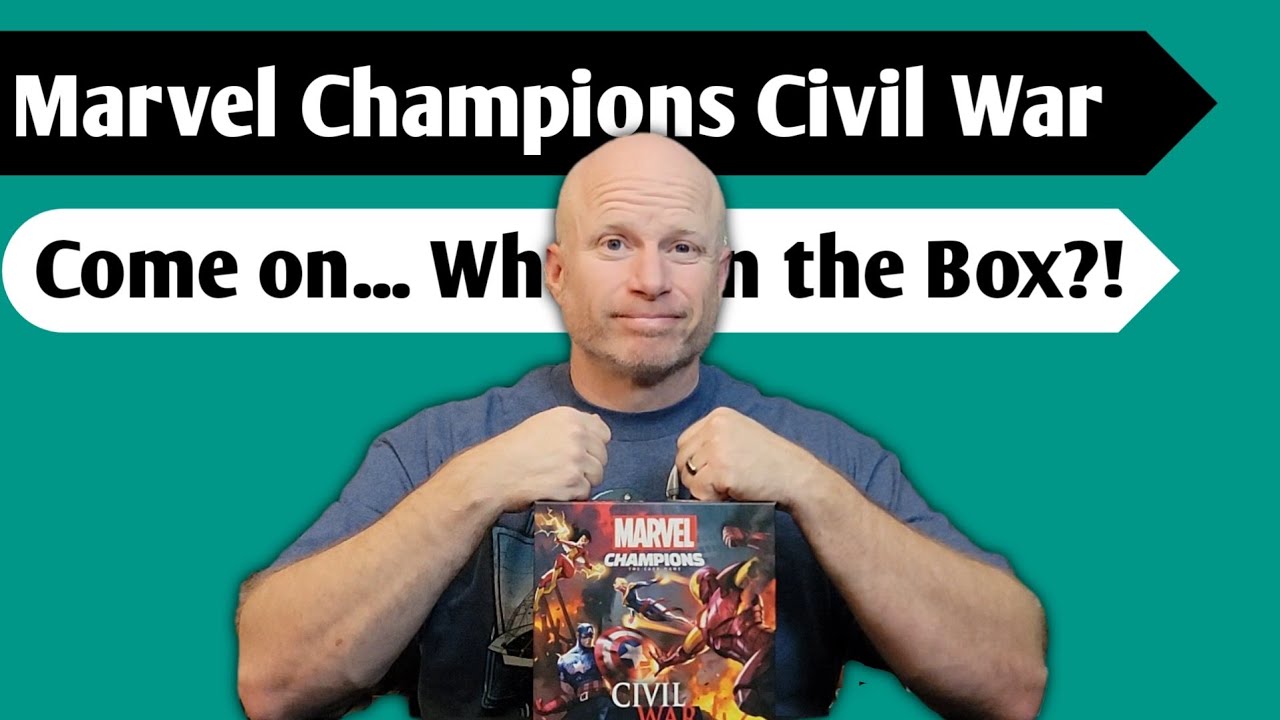 Распаковка дополнения Marvel Champions &laquo;Гражданская война&raquo;