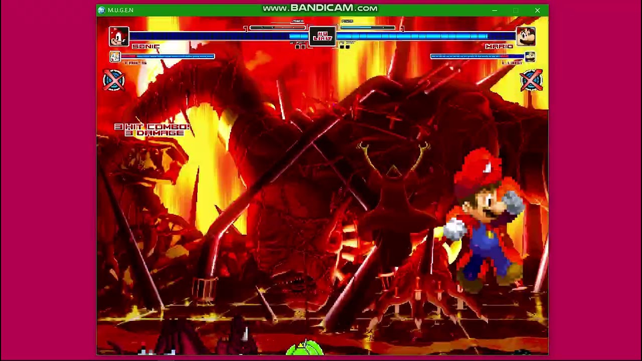MUGEN REQUEST:team Sonic VS team Mario|MUGEN ALL STARS 1.1B⚽