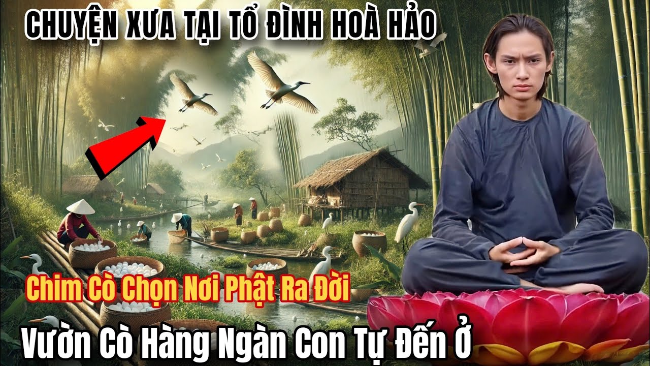 Chuyện xưa tại Tổ Đình Hoà Hảo vườn Cò hàng ngàn con chọn nơi Phật ra đời đến ở