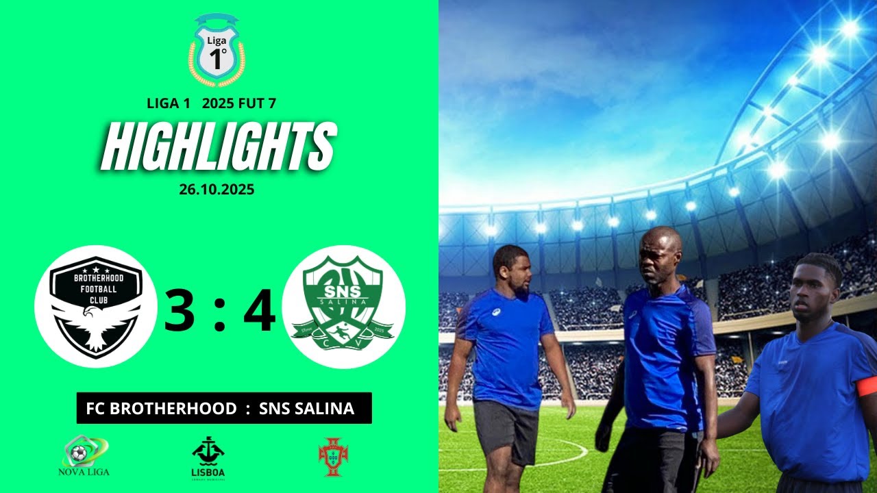 Liga 1   Highlights    Fc Brotherhood   3-4 : 1 Fc SNS Salina   02.11.2025