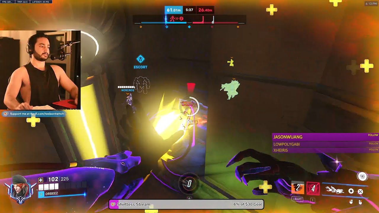 Лучший момент матча! Вот как Мойра выглядит лучше всего в Overwatch 2 - Мойра на Tesla, 20 сезон.