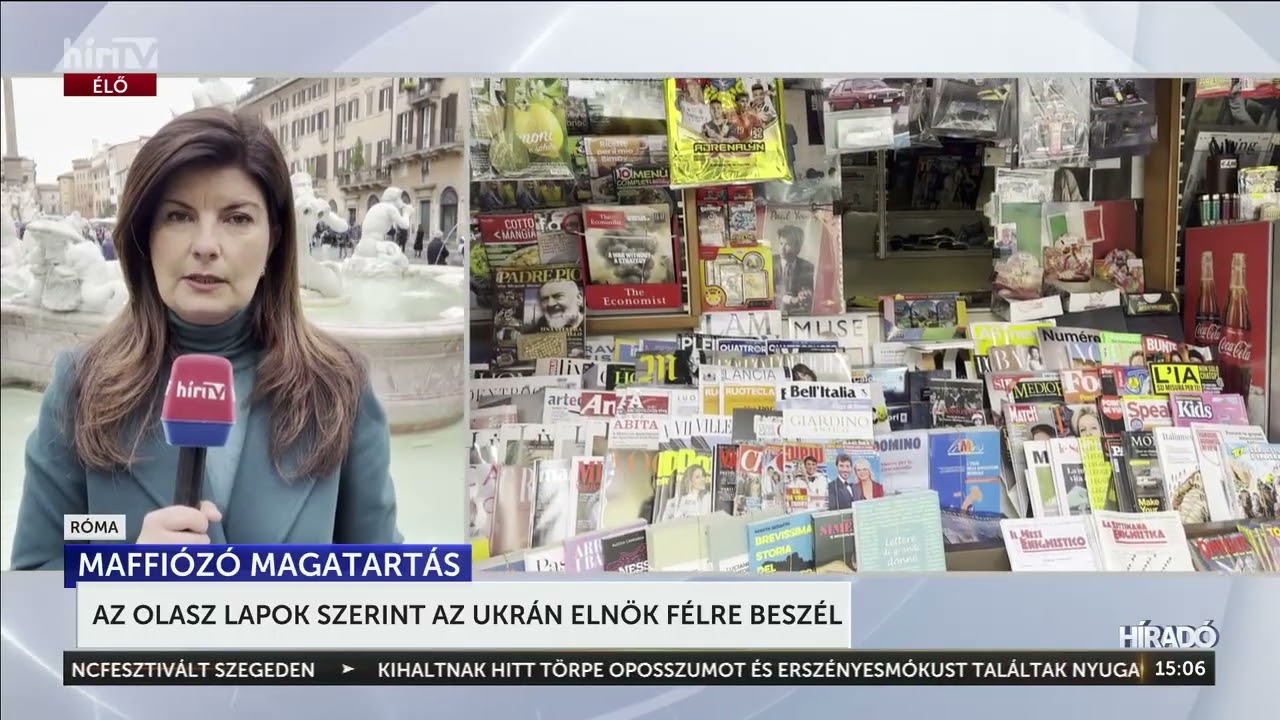 Az olasz lapok szerint az ukrán elnök félrebeszél - HírTV
