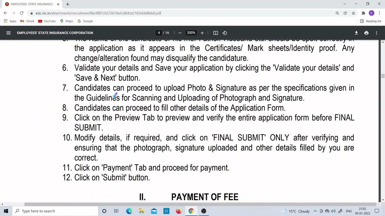 ESIC SSO 2022 Exam Pattern, Eligibility, Age, Educational Qualification, Exam Fee Complete Details !