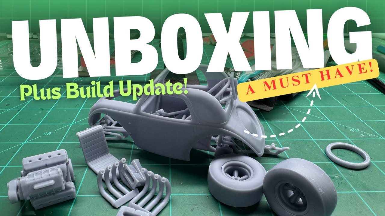 Unboxing A Must Have Model Car! (Plus 3d resin parts to upgrade your model car)