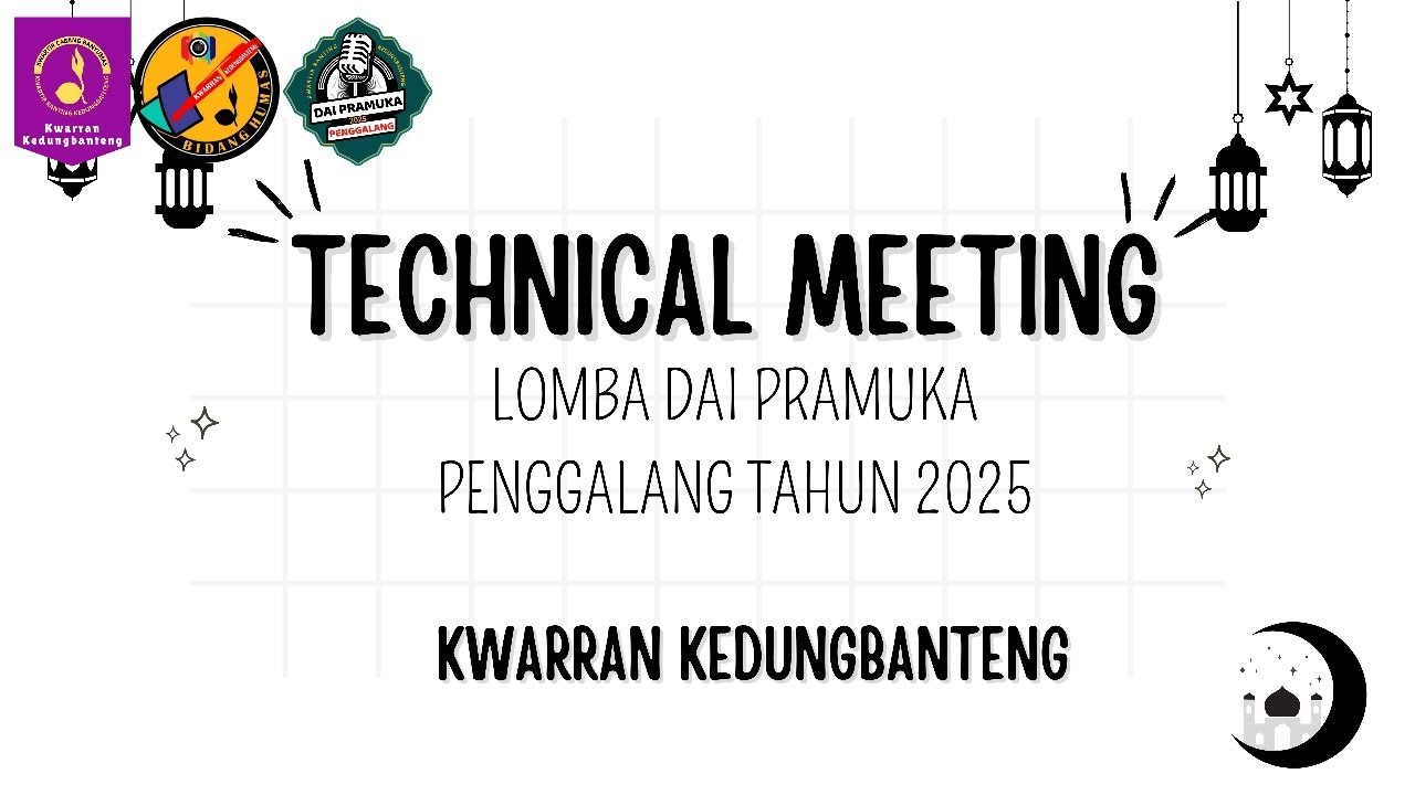 Technical Meeting Lomba DAI Pramuka Penggalang Kwarran Kedungbanteng