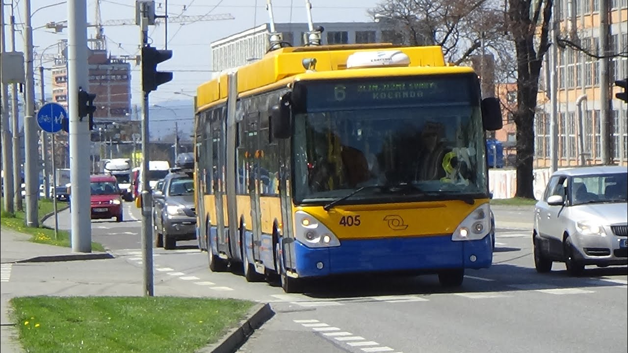 Trolejbus Škoda 25Tr Citelis 1A ev.č. 405 na lince 6