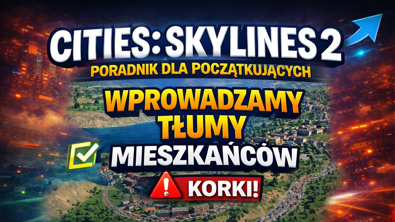 Wprowadzamy TŁUMY mieszkańców. Pierwsze POWAŻNE korki! Cities: Skylines 2 [KOMPLETNY PORADNIK] #04