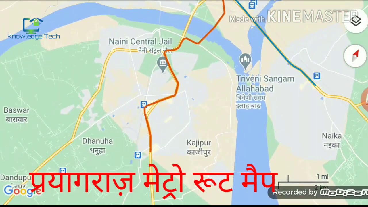 Prayagraj Metro Route Map
