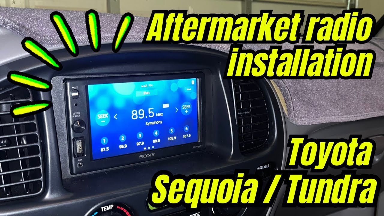 How to install radio on a Toyota Sequoia, Tundra | 2001 - 2007 (1st generation)