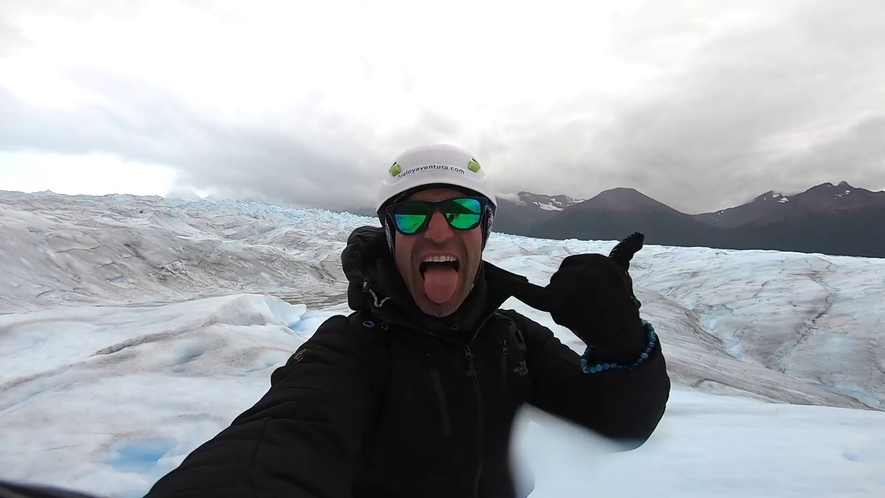 BIG ICE PERITO MORENO. LA PATAGONIA. EL CALAFATE, ARGENTINA 2020. GO PRO HD.