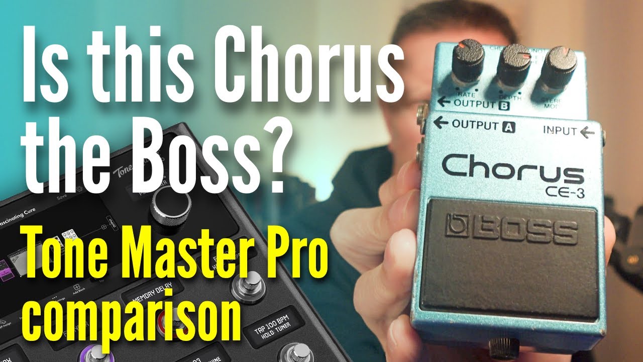 Real vs Modelled Boss CE-3 with the Fender Tone Master Pro!