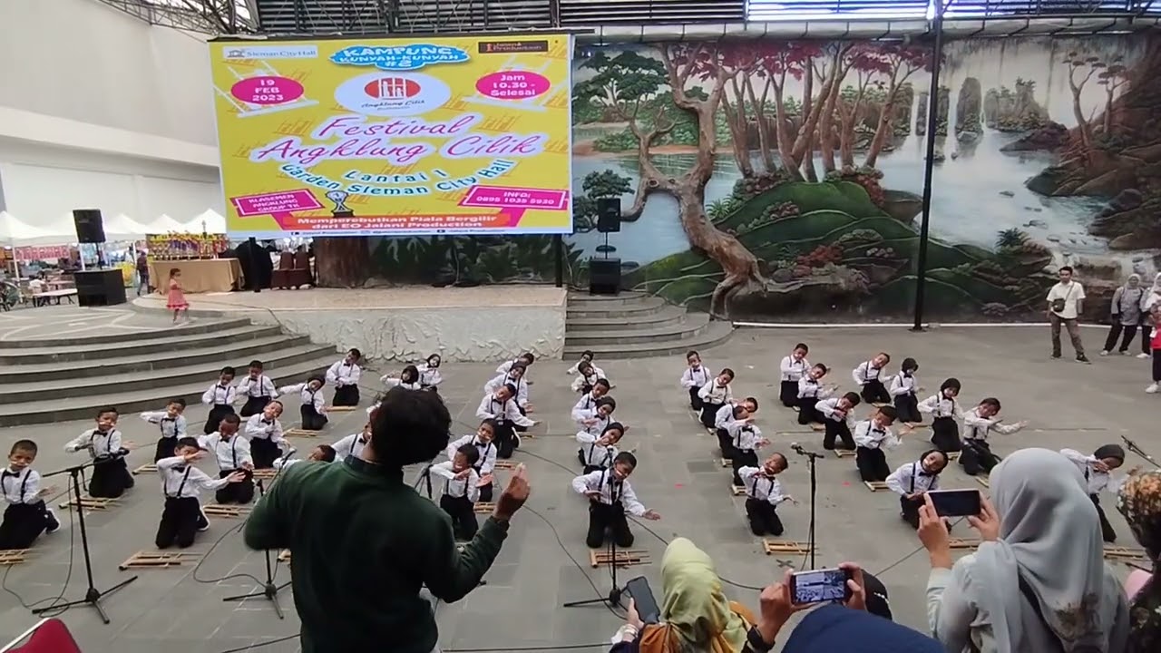 (LAGU2) JUARA 1 LOMBA FESTIVAL ANGKLUNG CILIK 2023 DI SLEMAN CITY HALL. (TK ABA AL IMAN GODEAN)