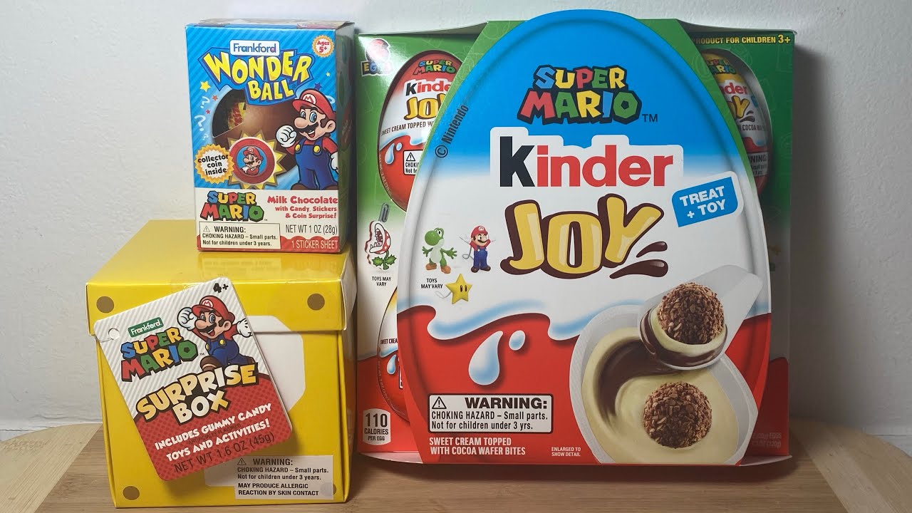 ASMR whisper: Super Mario Kinder Joy, Wonder Ball & Surprise Box ⭐️