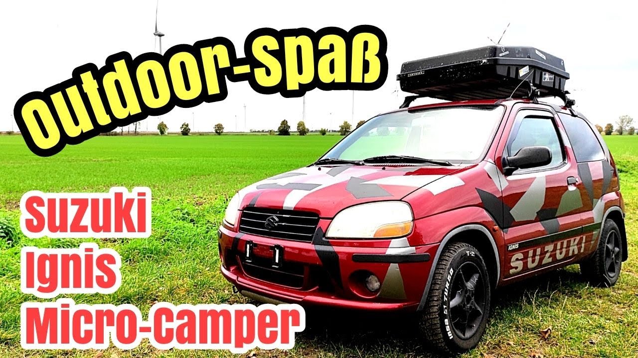 Outdoor-Spaß! Über Stock & Stein im Suzuki Ignis Microcamper | Survival 2022