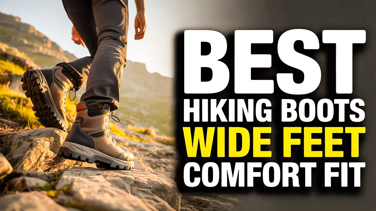 Top 6 Best Hiking Boots for Wide Feet That Stay Comfortable All Day🔥