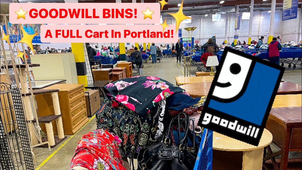 Let’s GO To Goodwill Bins! Digging The Portland Bins For Resale! Thrift With Me! +HAUL!!