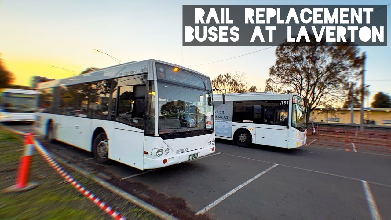 Rail Replacement Buses at Laverton - August 2025