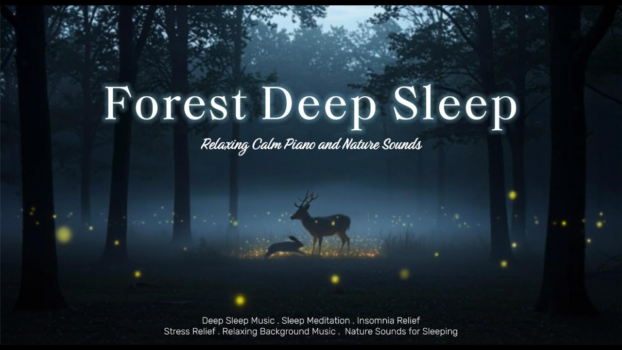 30 Minutes Deep Sleep Music 🌙 Forest Night Ambience with Cricket Sounds | Relax & Sleep Better