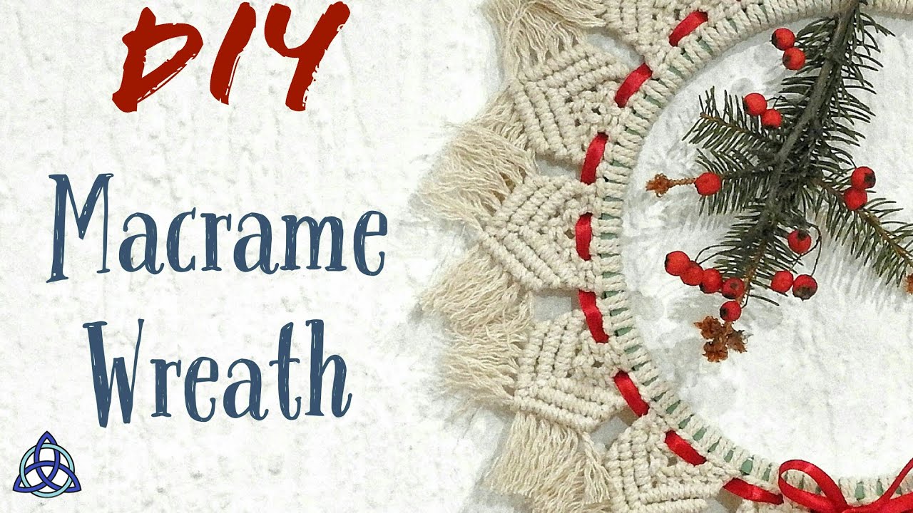 How to Make Macrame Christmas Wreath | Easy Wreath Making DIY