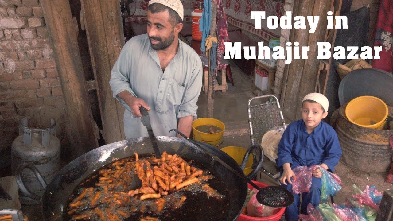Pakistan Street Food |  Ghamkol Camp Muhajer Bazaar kohat kpk 2019