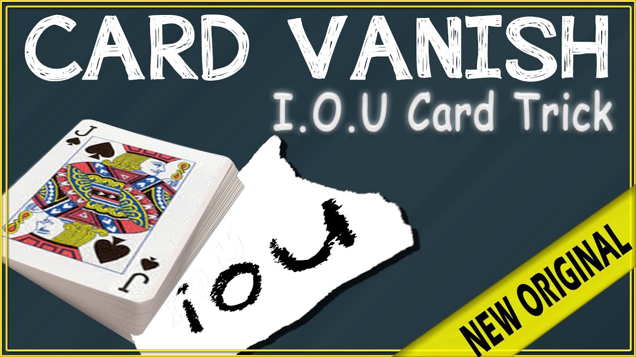 Learn Brand New 2020 Trick | I.O.U Card Trick | Card Vanishes Close Up Magic