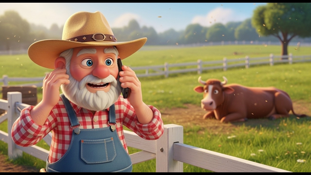 Oh No! Two Cows Fight 😱 One Gets Hurt | Old MacDonald Farm Kids Story